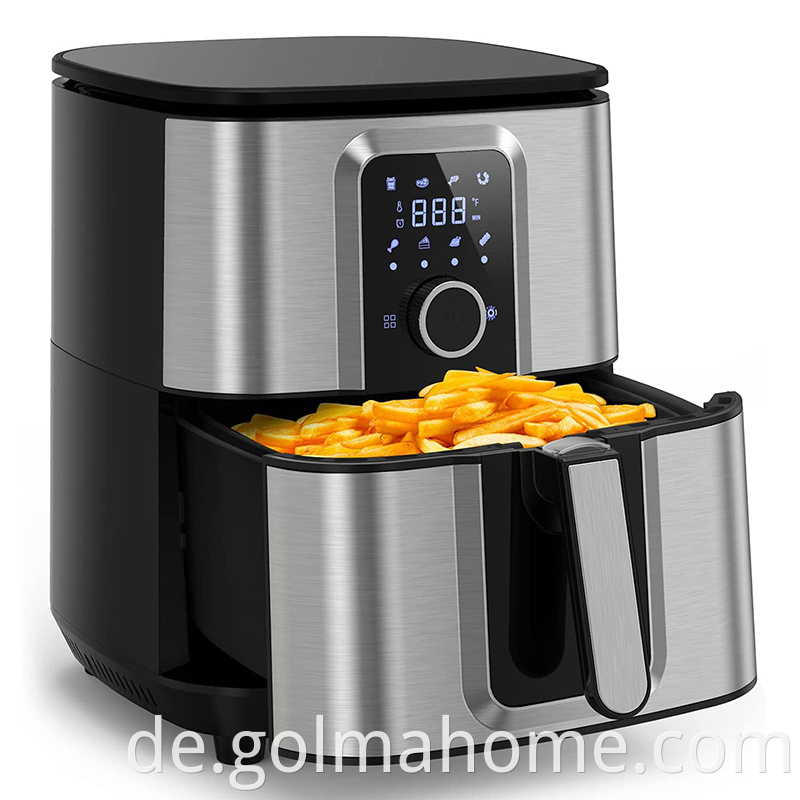 elektrische Lufttopf-Fritteuse 5.5L Luftfritteuse Zuhause mit multifunktionalem 0iless Air Fryer-Ofen